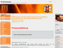 Tablet Screenshot of ff-hohenhameln.de
